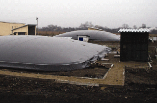 Construction of a biogas plant at a pig farm in the Yelenivka village, Ukraine